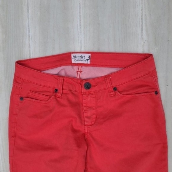 Scarlet boulevard red skinny jeans - Picture 7 of 11